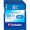 Verbatim Americas Verbatim 96318 Premium SDHC Memory Card, UHS-I Class 10, 8 GB, Blue 96318 - alternate 1